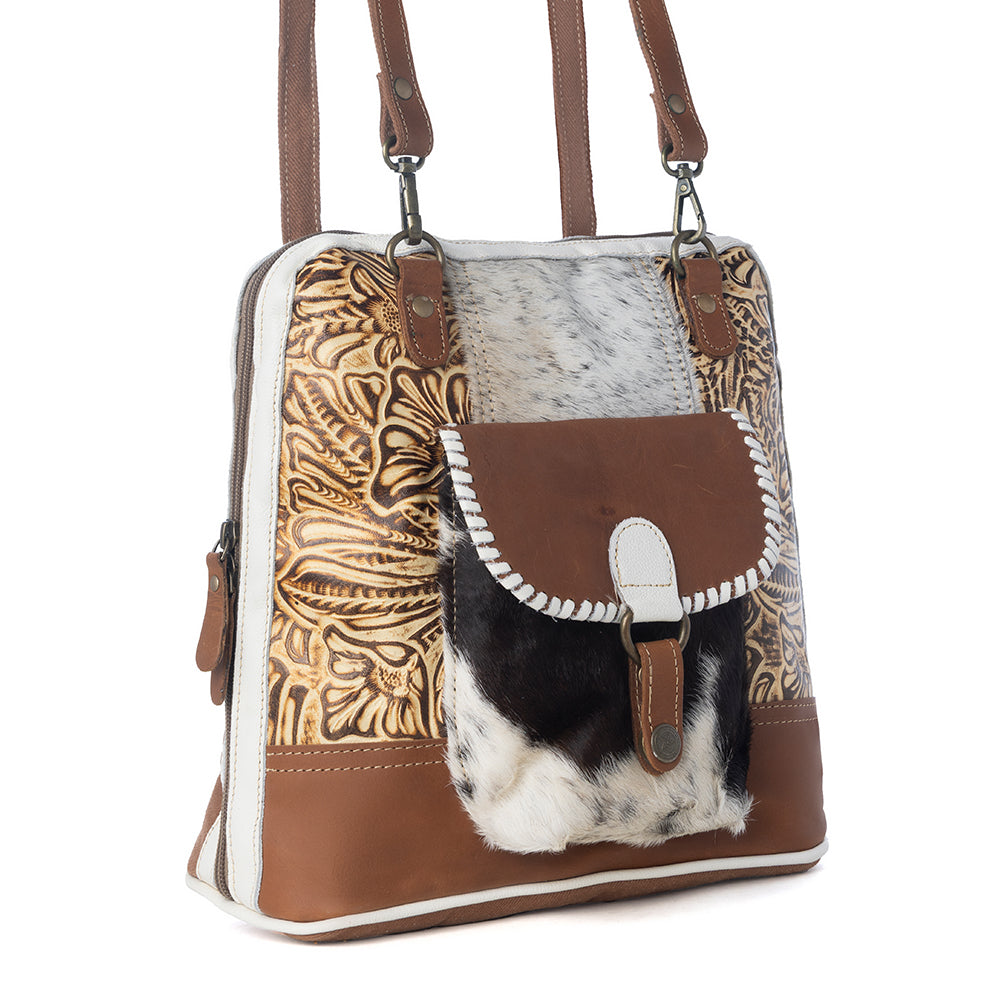 Prairie Grasslands Canvas and Hairon Backpack.