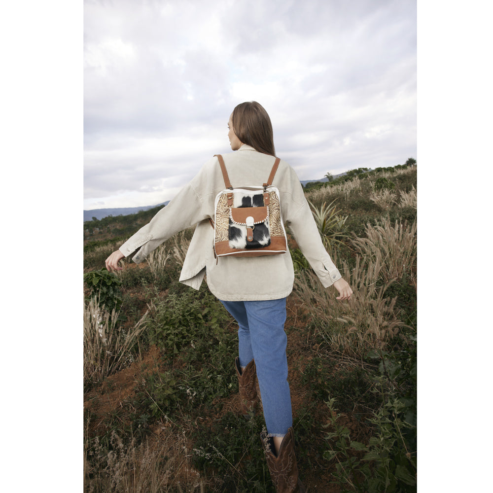 Prairie Grasslands Canvas and Hairon Backpack.