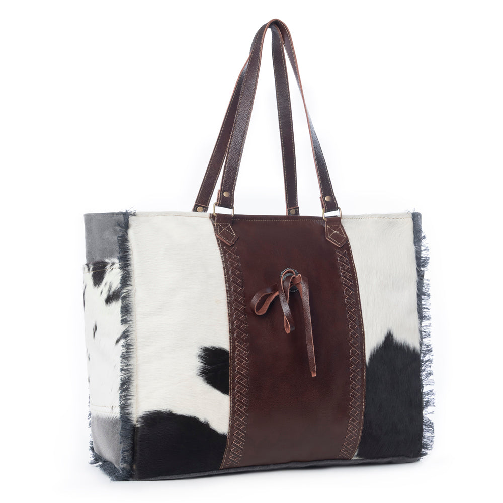Rosalinda Cross Stitched Weekender Bag
