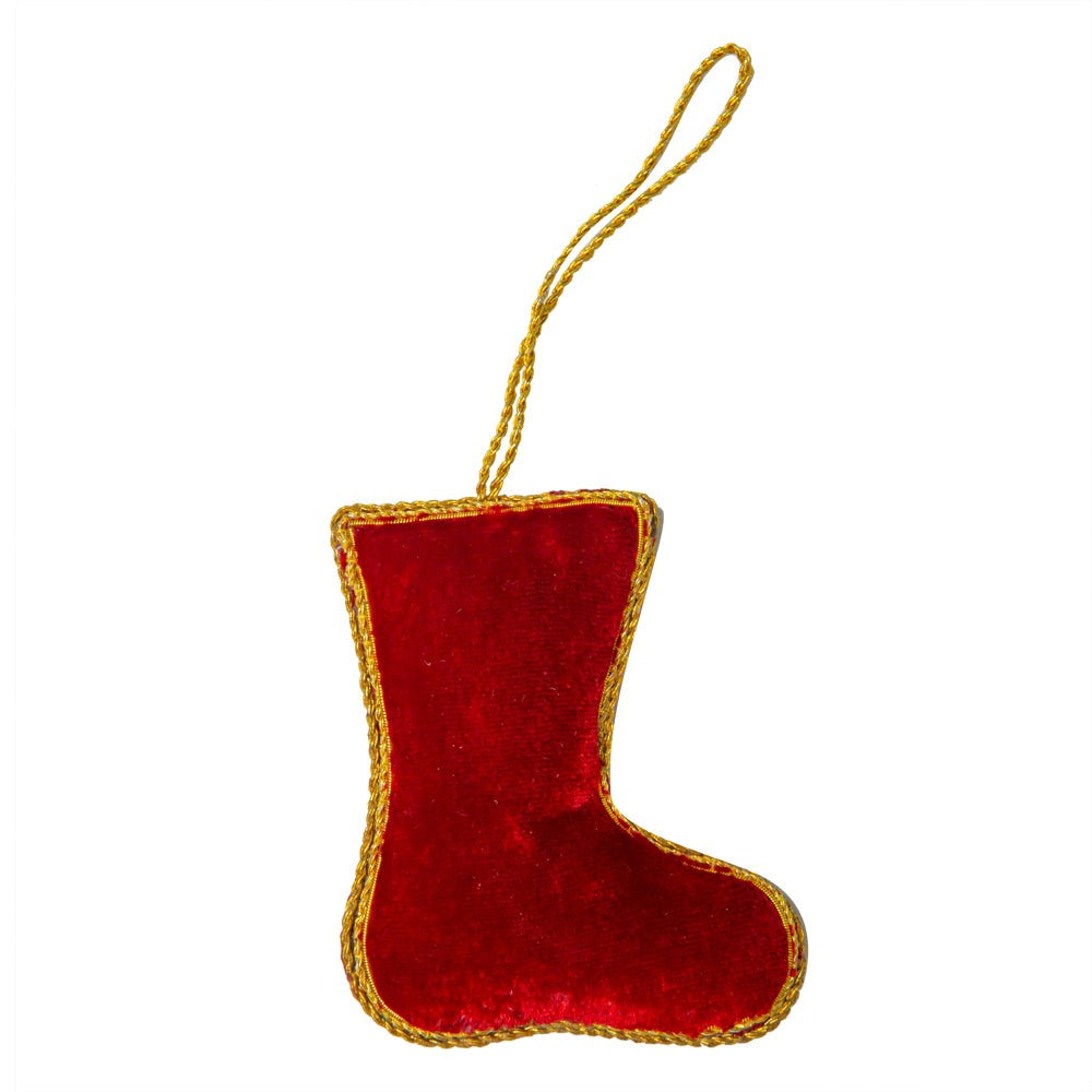 Jeweled Stocking Ornament