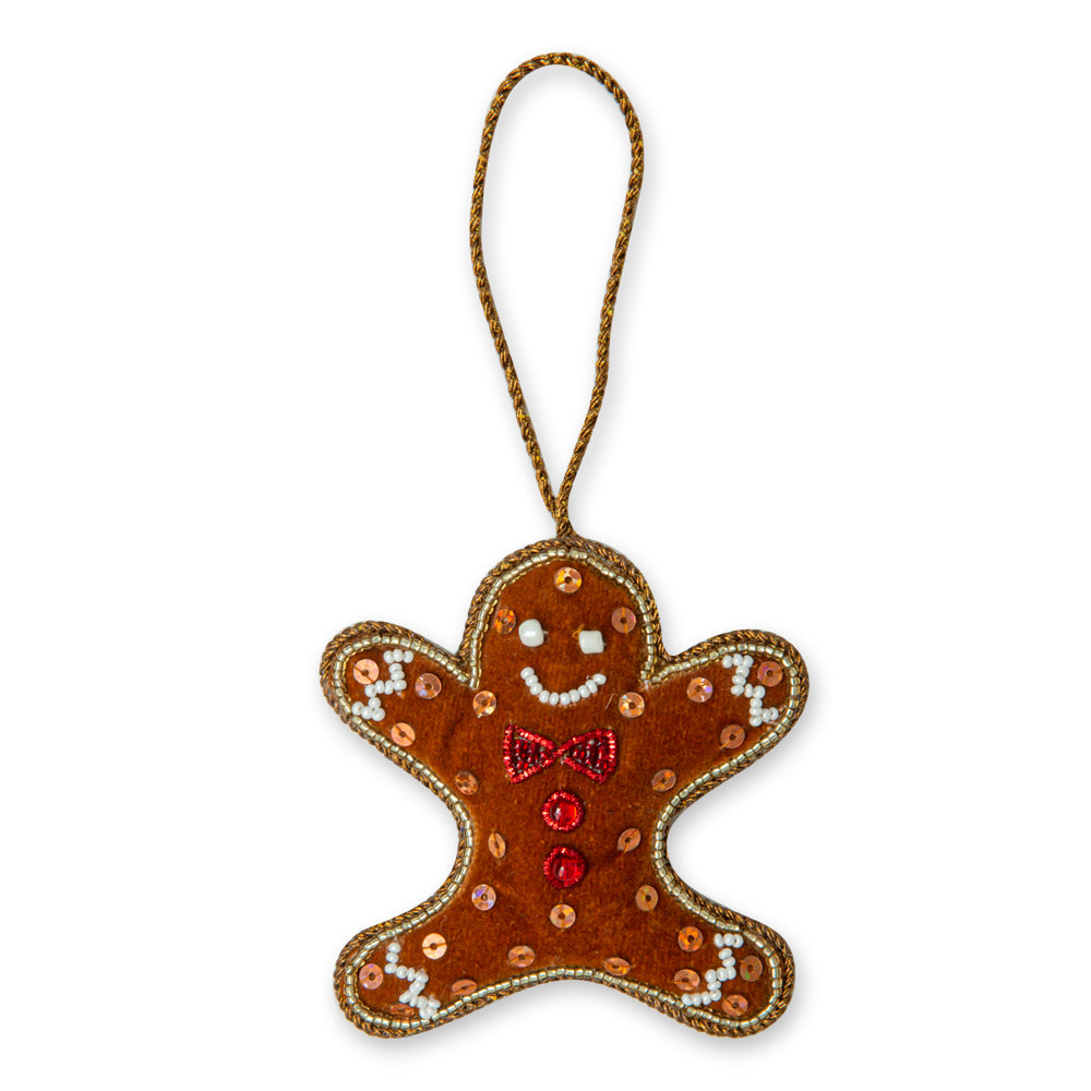 Dancing Gingerbread Man Christmas Ornament