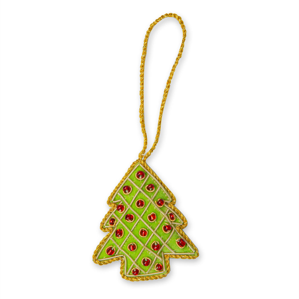 Christmas Morning Jeweled Tree Ornament