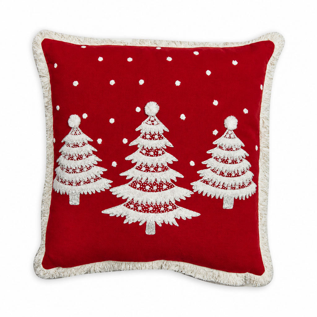 Christmas Tree Hill Cushion Cover