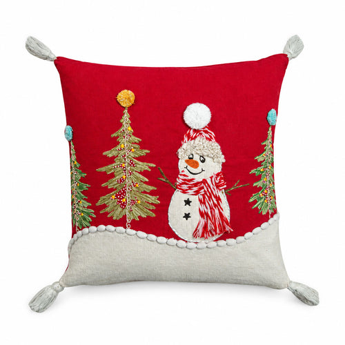 Snowman Wonder Holiday Cushion Cover