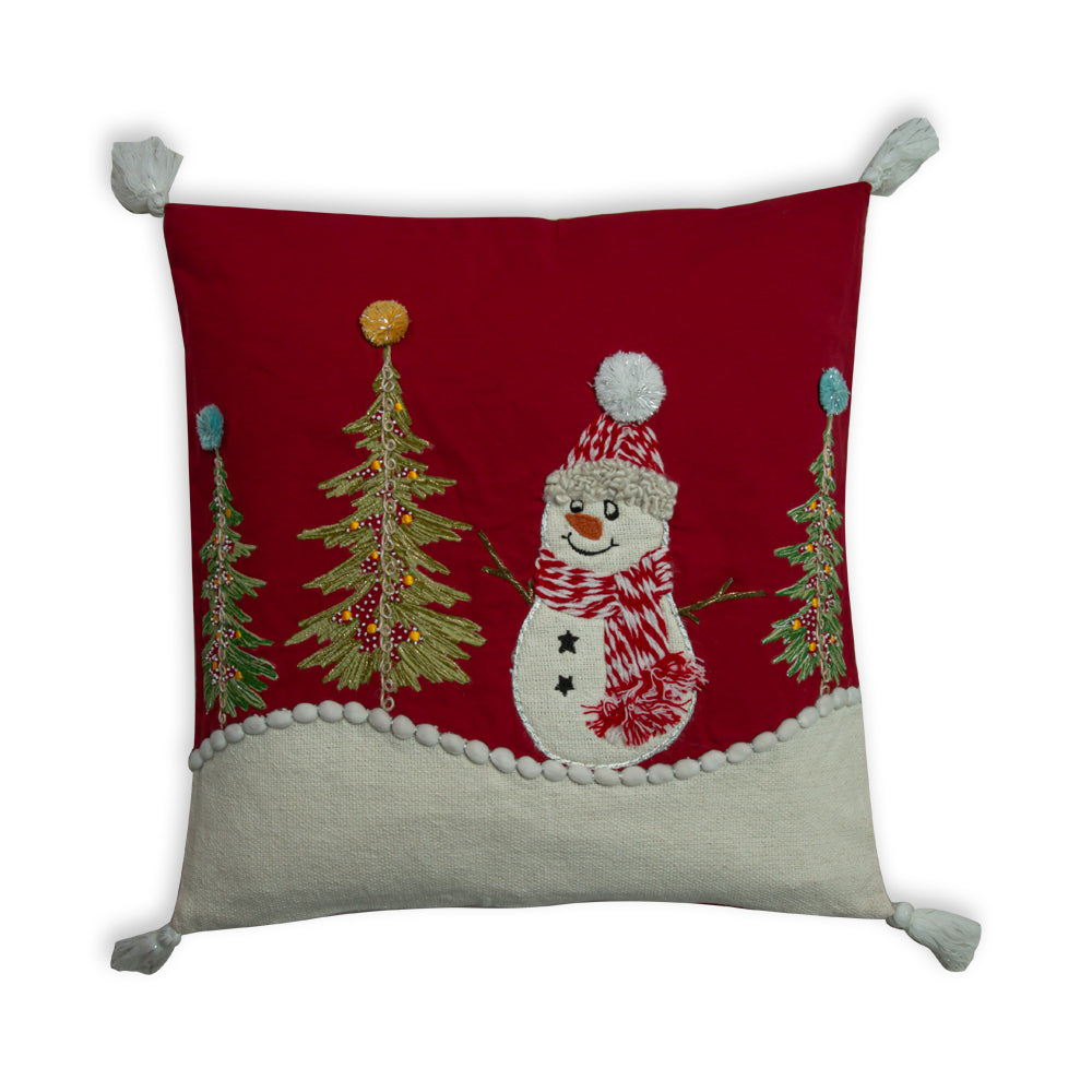 Snowman Wonder Holiday Pillow