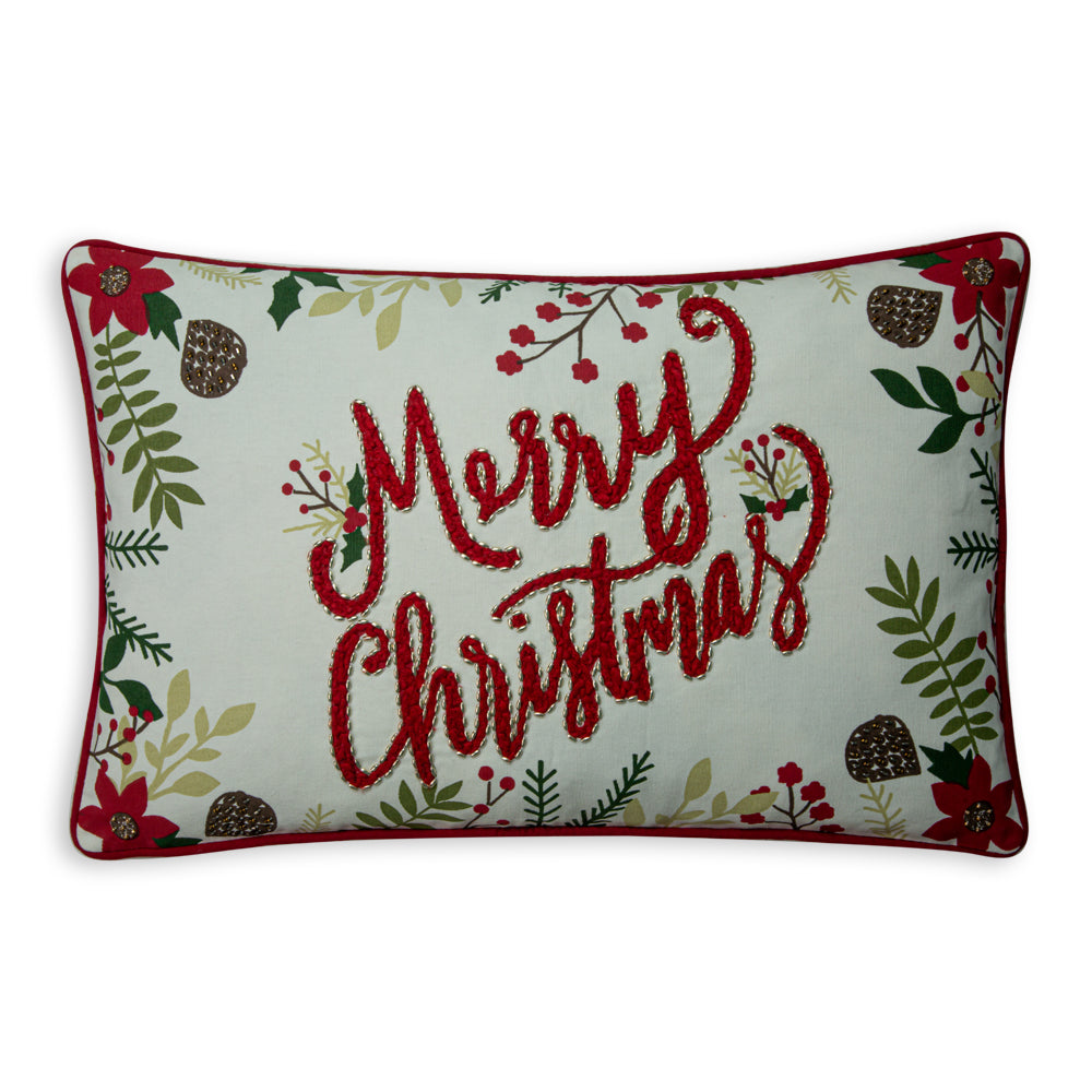 Merry Christmas Vintage Memories Pillow