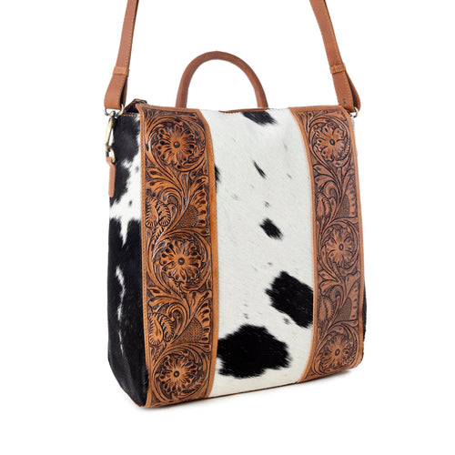 Wynona Fleur Hand-Tooled Bag