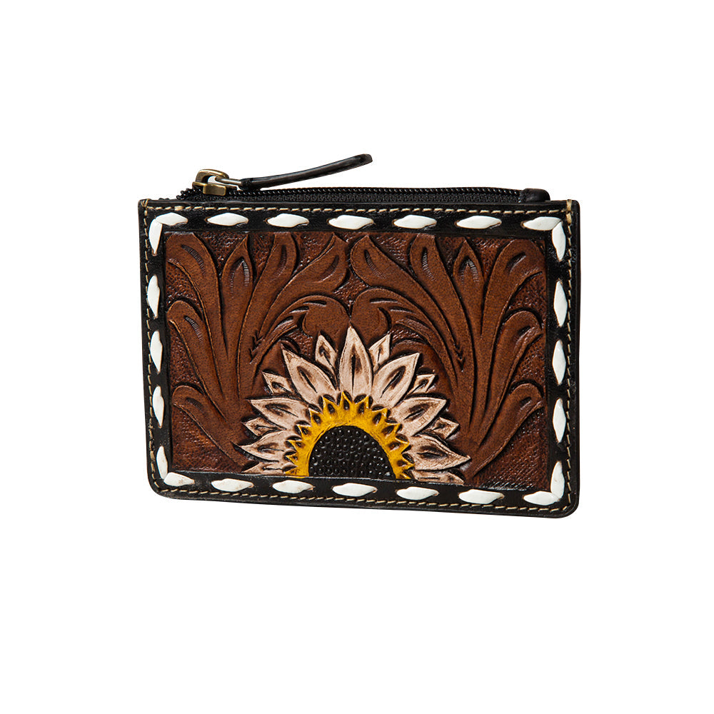 Eagle Range Hand-Tooled Credit Card Holder