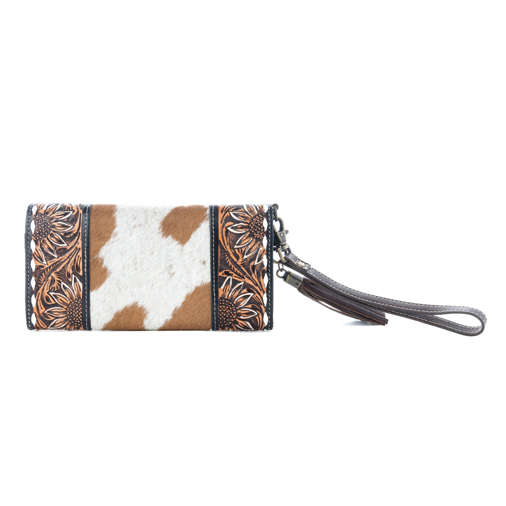 Sandstone Trail Hand-Tooled Wristlet Wallet