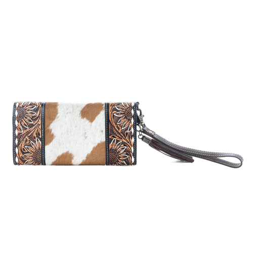 Sandstone Trail Hand-Tooled Wristlet Wallet