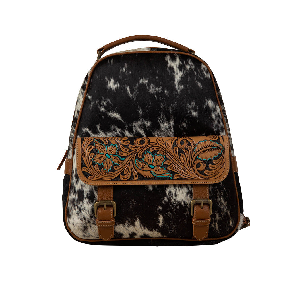 Western Swing Hand-Tooled Backpack Bag