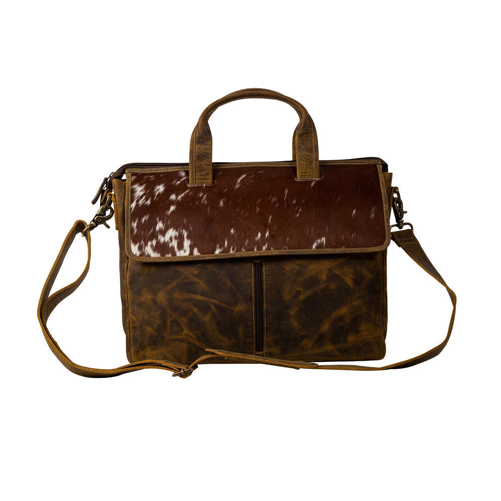 Range Acres Leather Satchel Laptop Bag