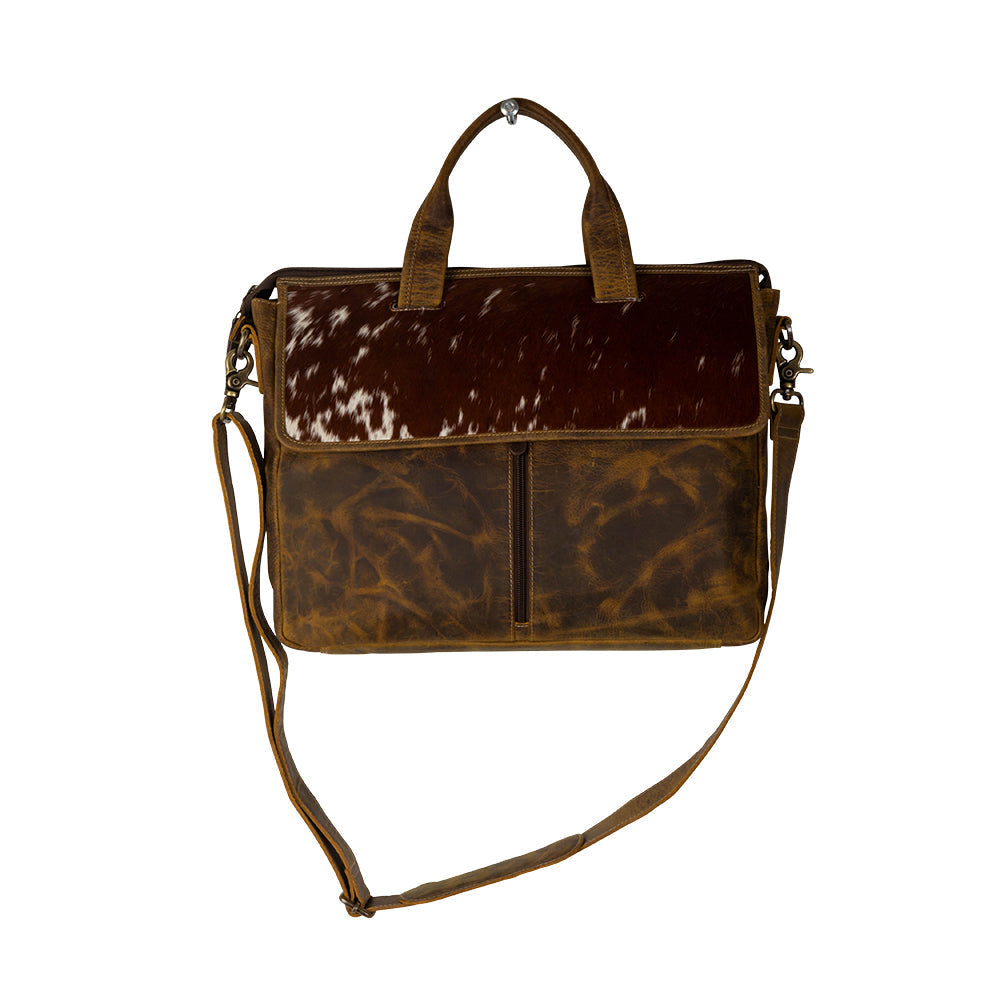 Range Acres Leather Satchel Laptop Bag