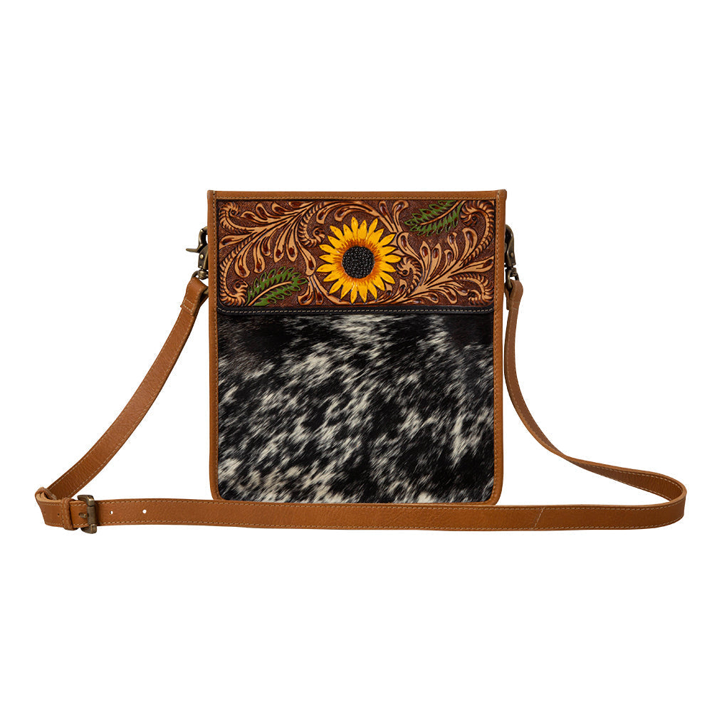 Sunflower Spree Hand-Tooled Bag