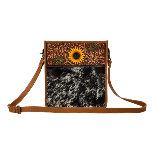 Sunflower Spree Hand-Tooled Bag