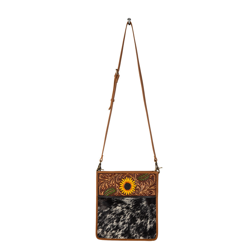 Sunflower Spree Hand-Tooled Bag
