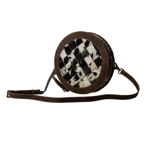 Pecos Wind Weave Pattern Round Bag