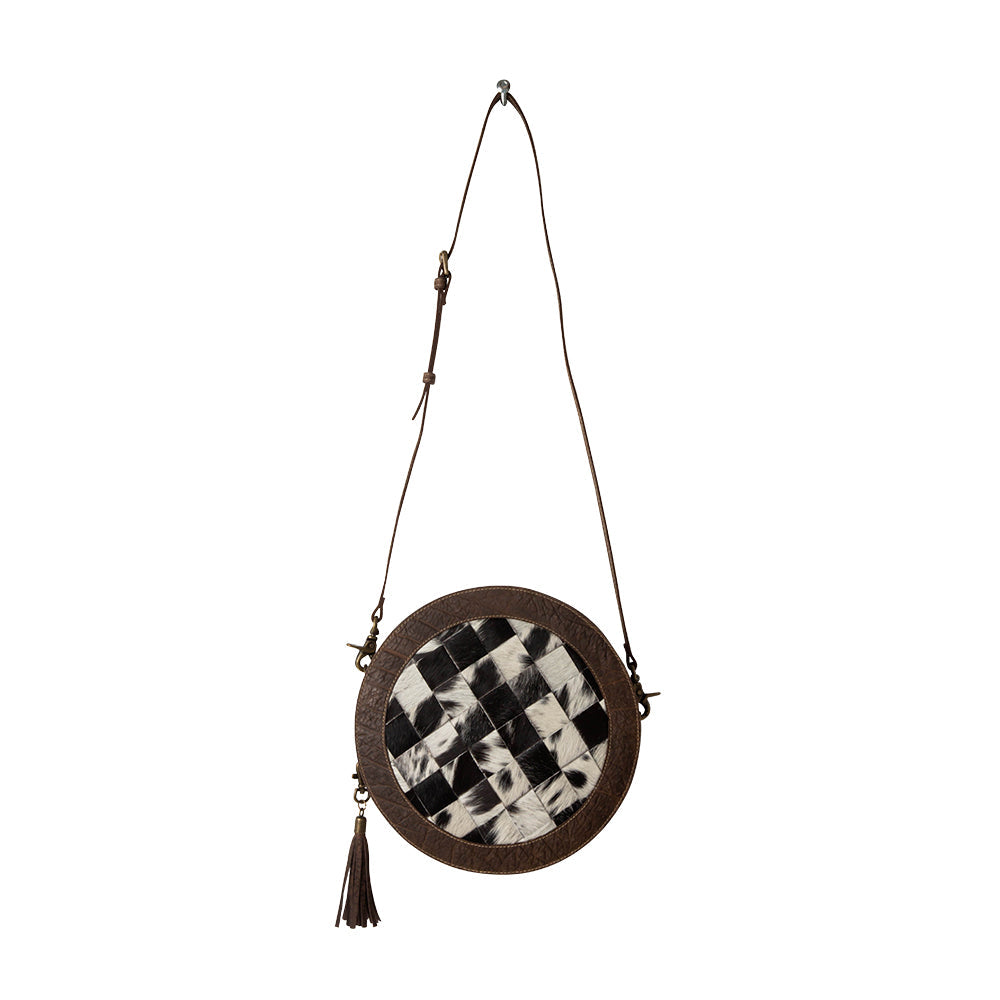 Pecos Wind Weave Pattern Round Bag