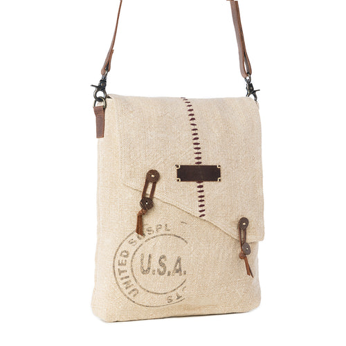 U.S.A. Vintage-Look Shoulder Bag