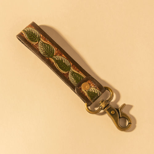 River Valley Hand-Tooled Key Fob