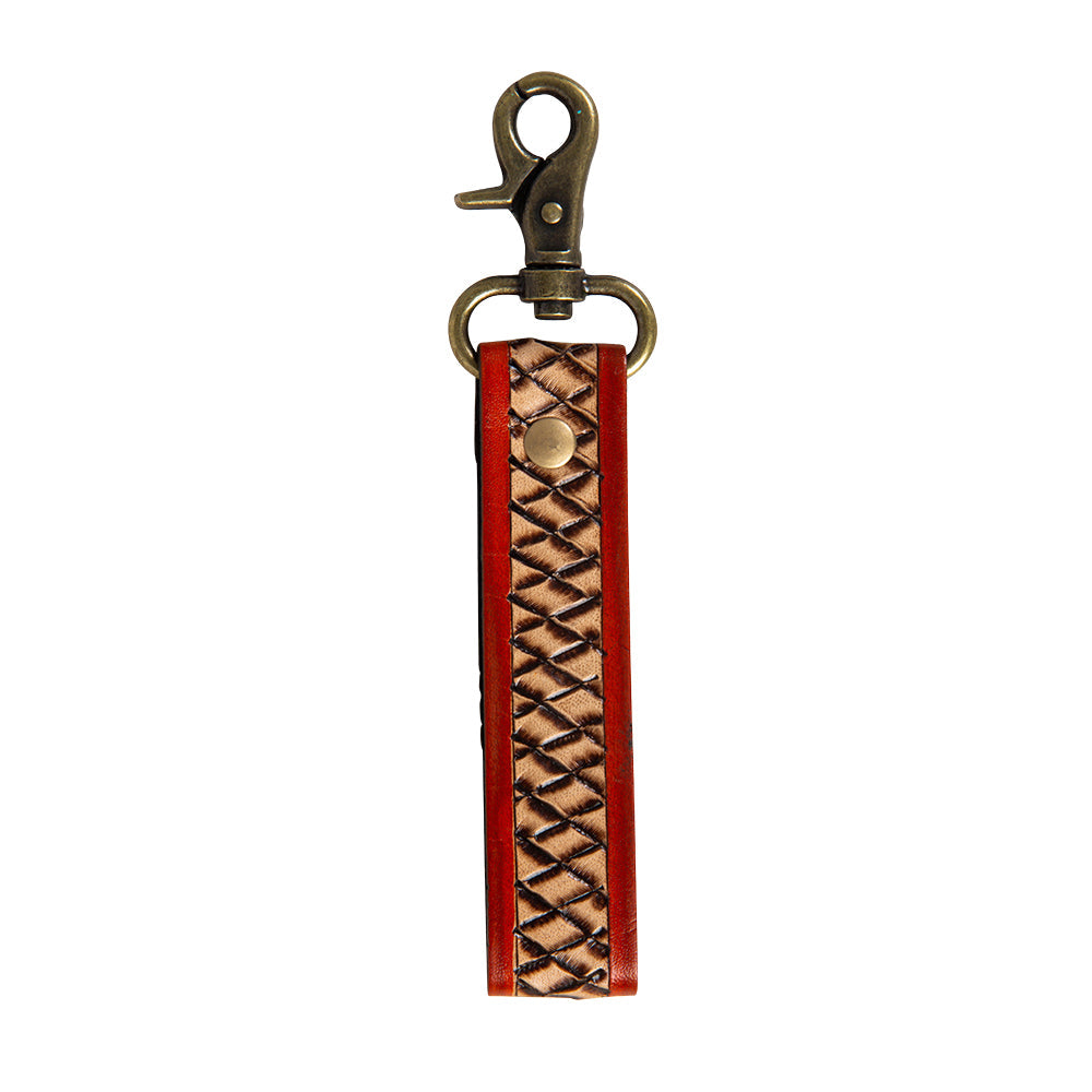 Makerâ€™s Weave Hand-Tooled  Key Fob