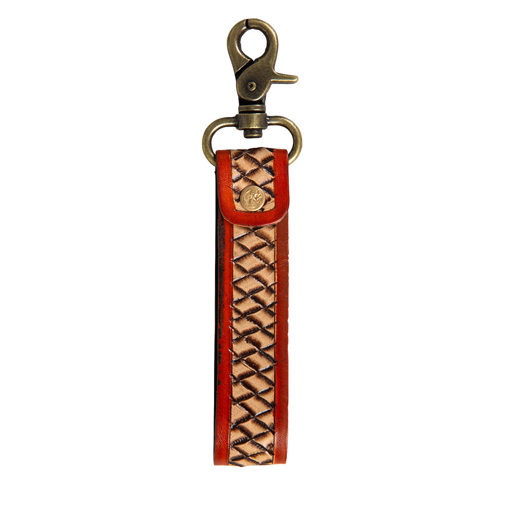 Makerâ€™s Weave Hand-Tooled  Key Fob