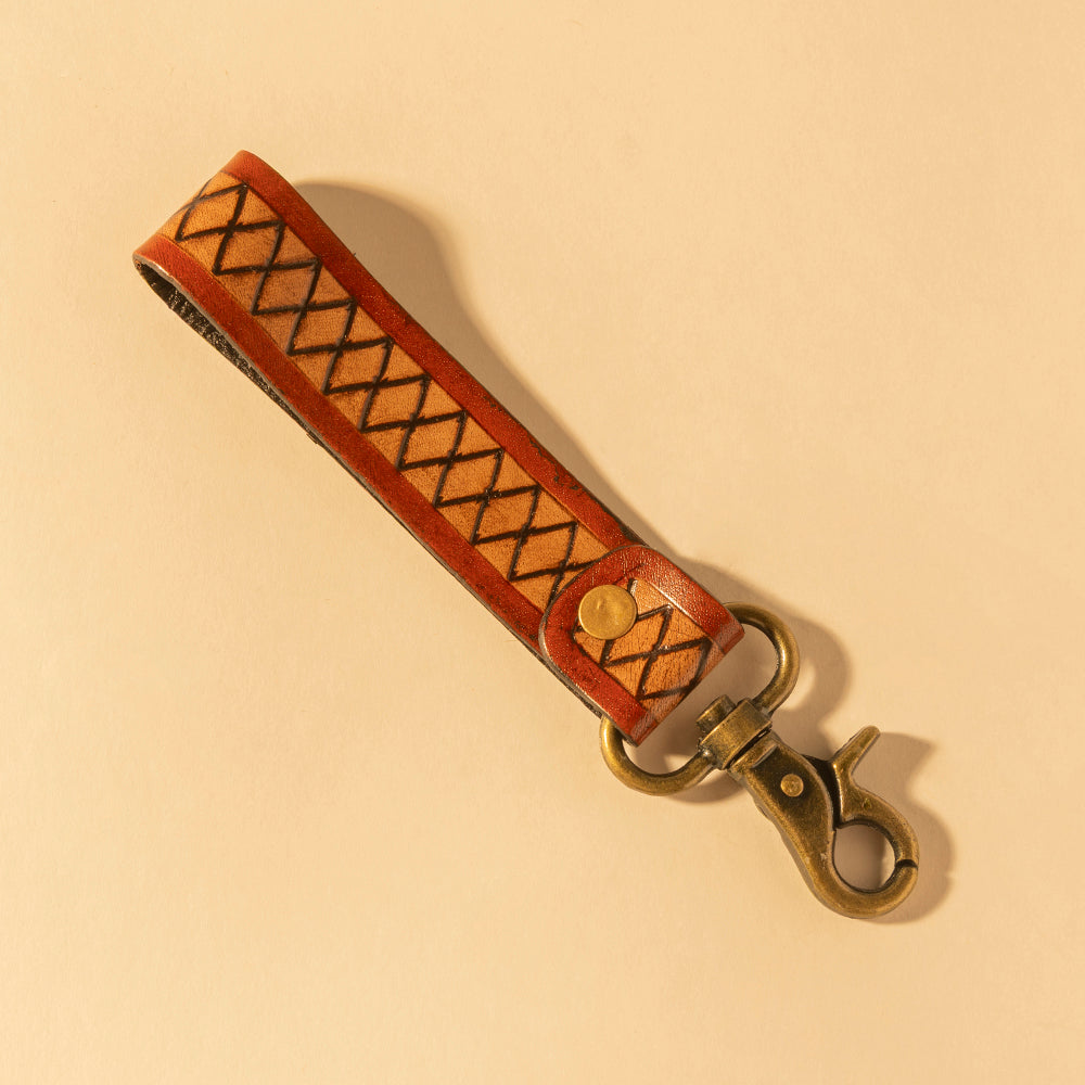 Maker��������s Weave Hand-Tooled  Key Fob
