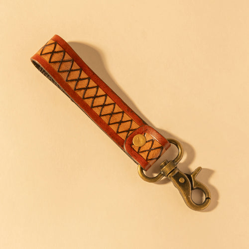 Maker��������s Weave Hand-Tooled  Key Fob