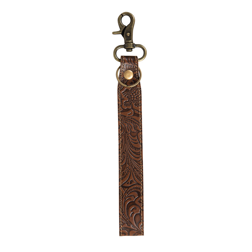 Classic Country Hand-Tooled Key Fob