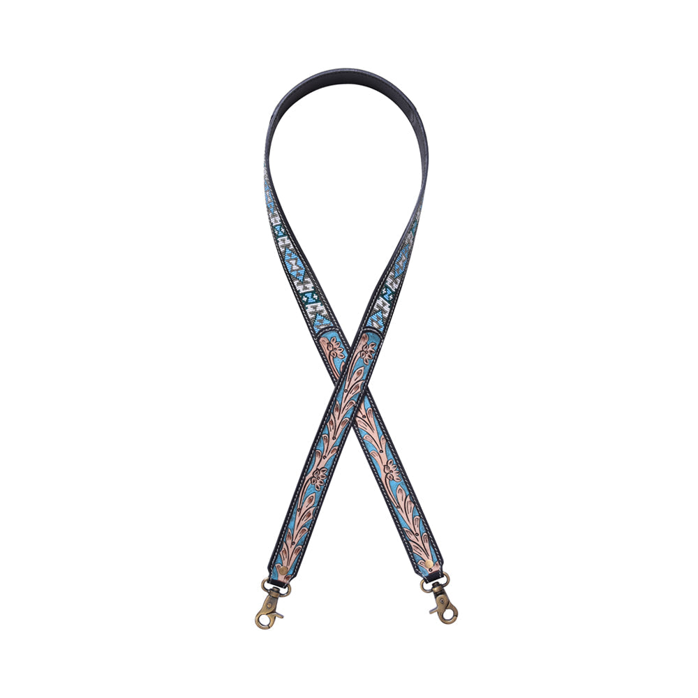 Fireside Glimmer Hand-Tooled Strap