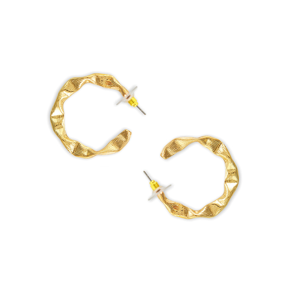 Golden Sunrise Hoop Earrings