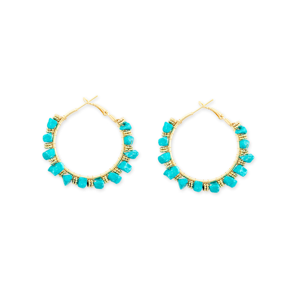 Natureâ€™s Treasures Hoop Earrings
