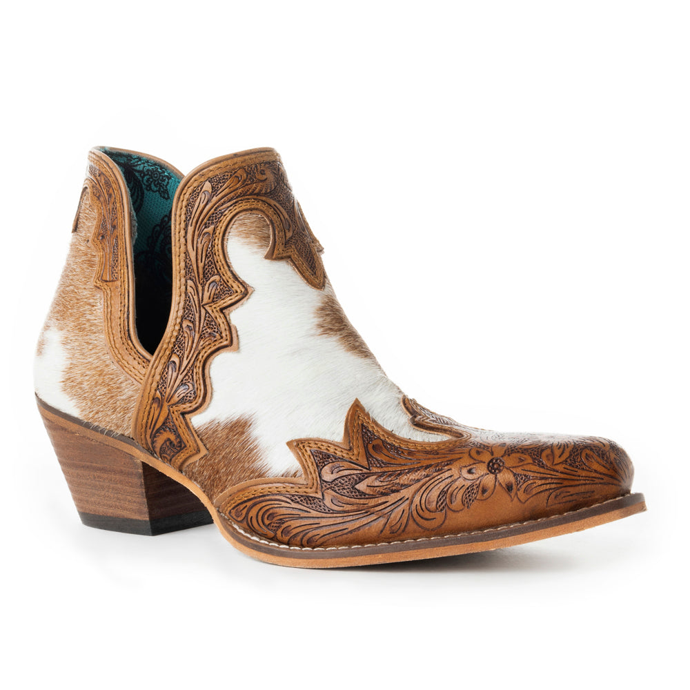Frisco Falls Hair-on Hide & Hand-tooled Boots
