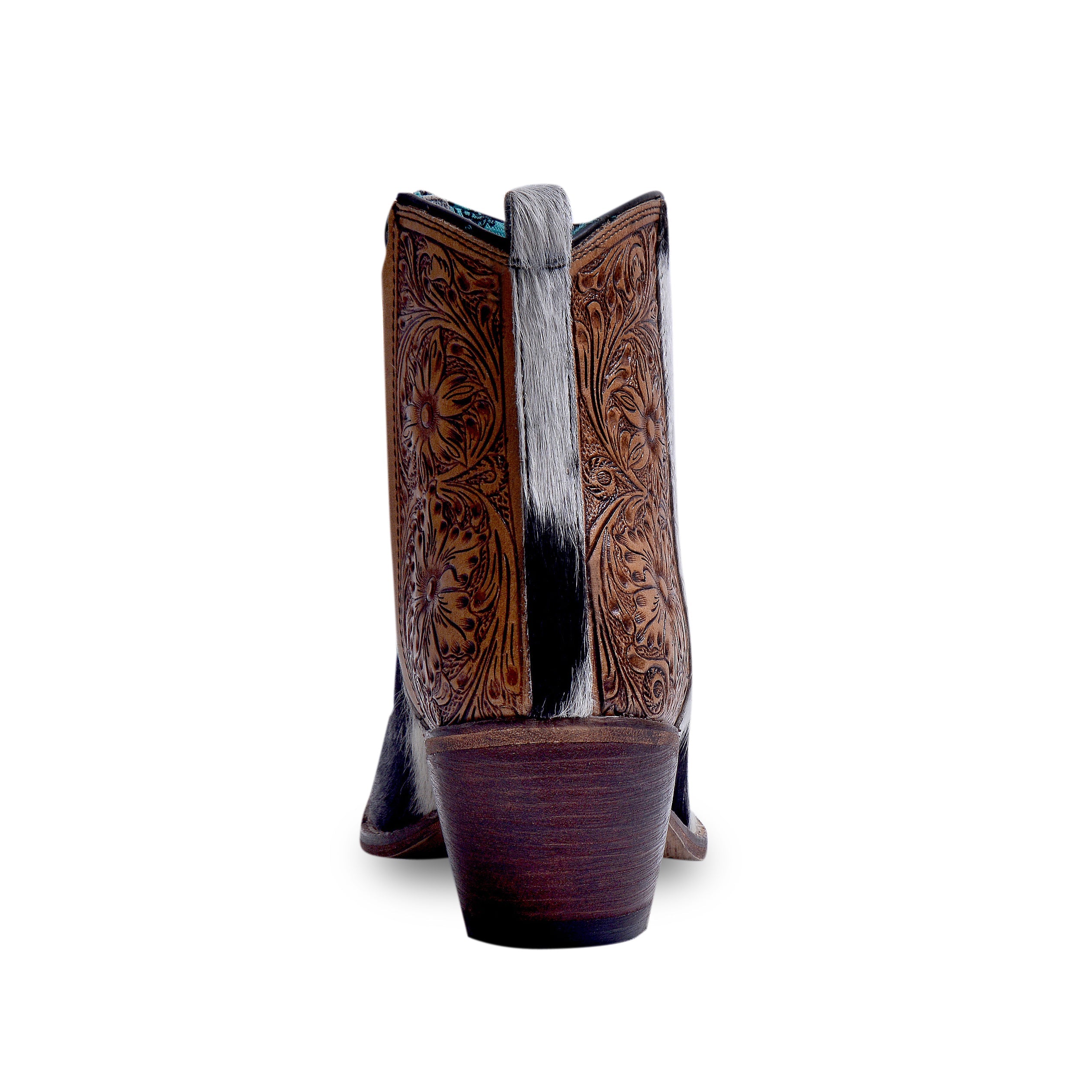 Laramie Plains Hair-on Hide & Hand-tooled Boots