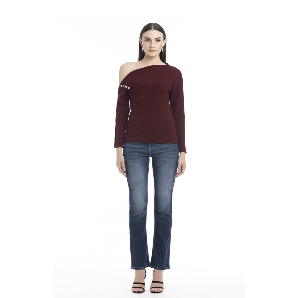 Kendall Side Button Sweater