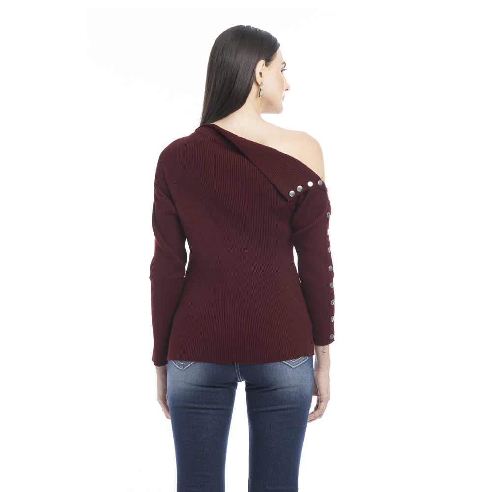 Kendall Side Button Sweater