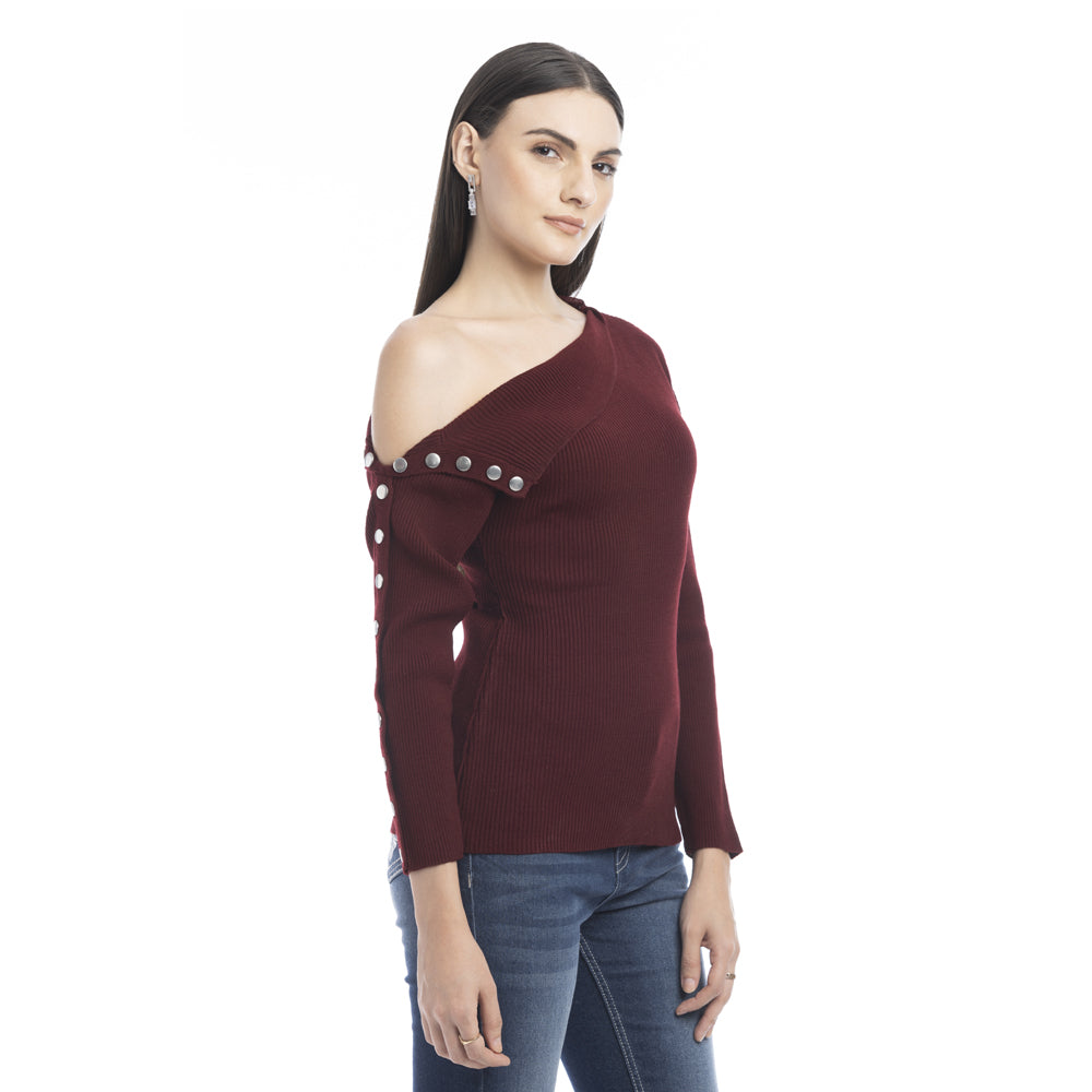 Kendall Side Button Sweater