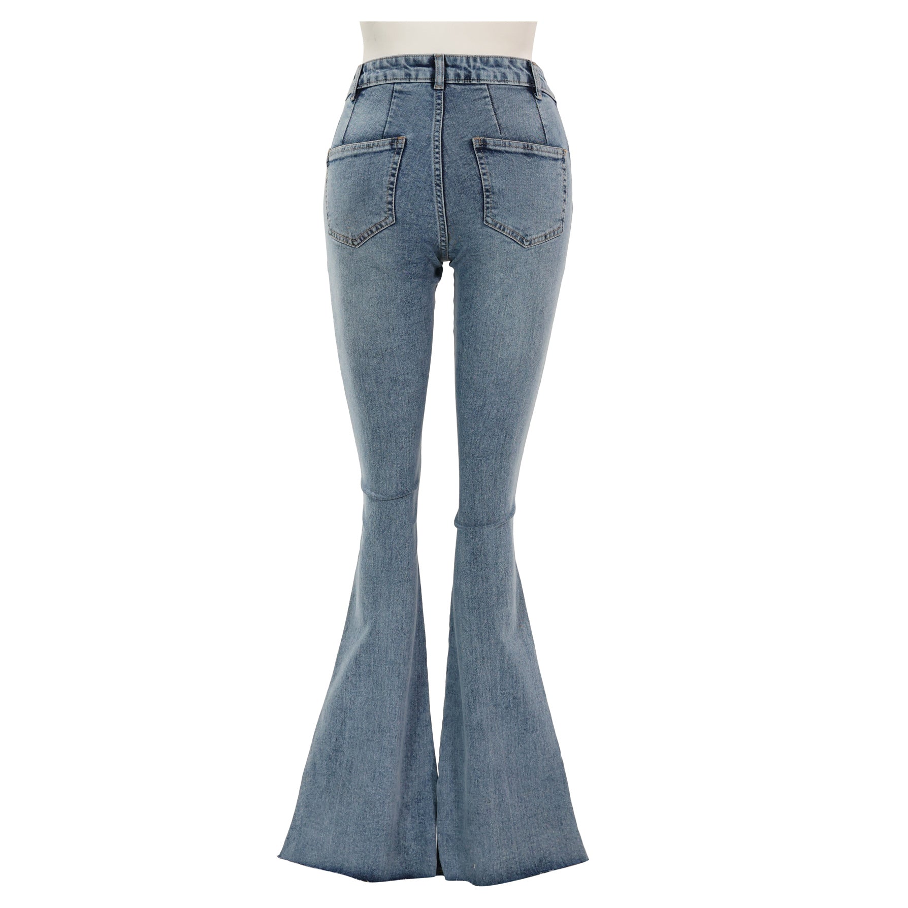 Raven Front Pocket Flared Jeans