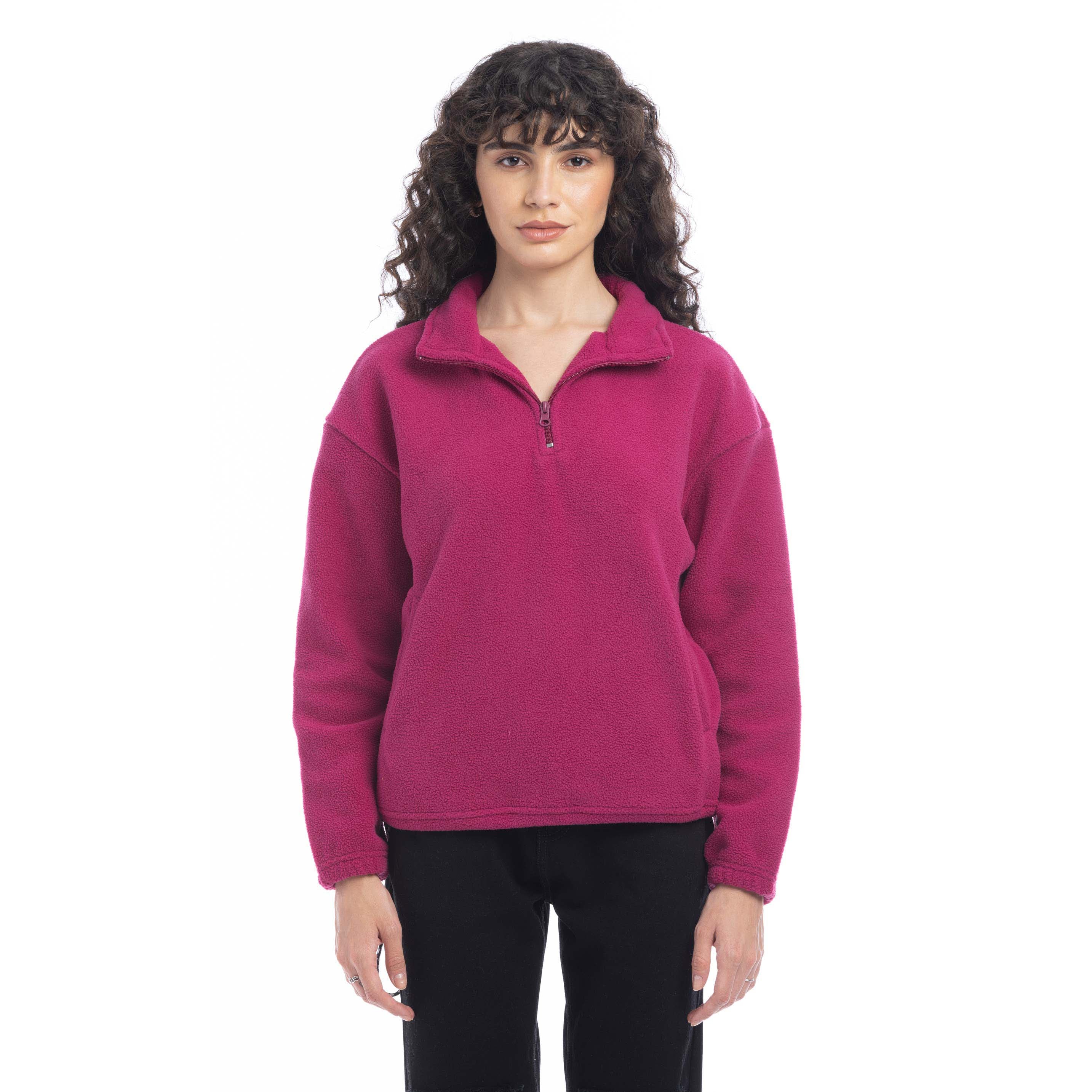 Maren High Collar Jacket in Magenta