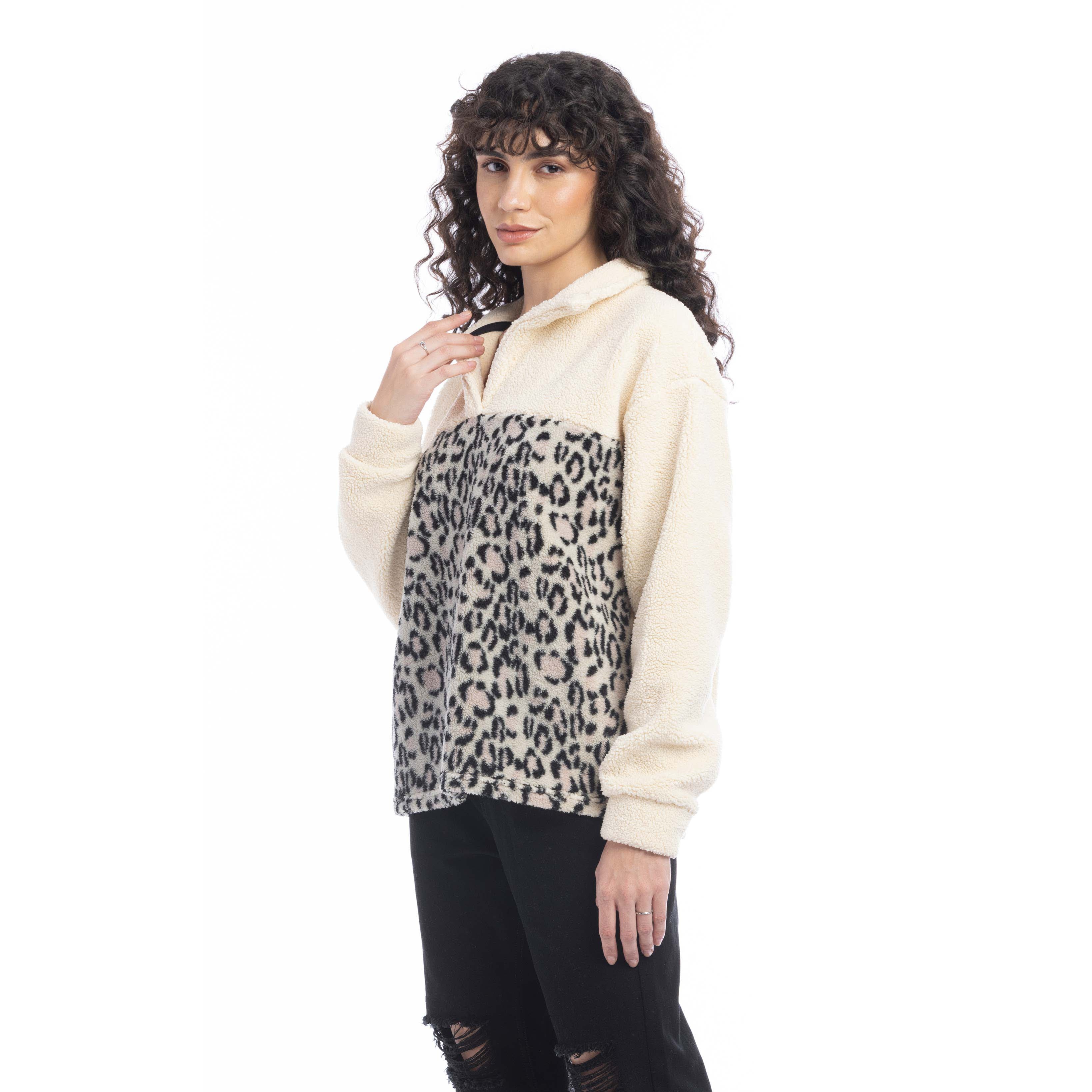 Bristol Animal Print Fleece Jacket