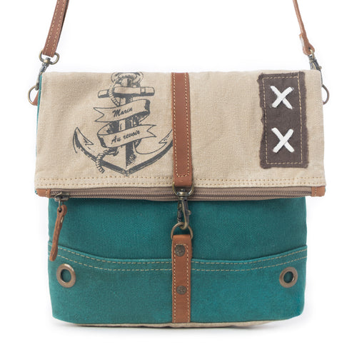Burlander Patch Teal Small & Crossbody Bag
