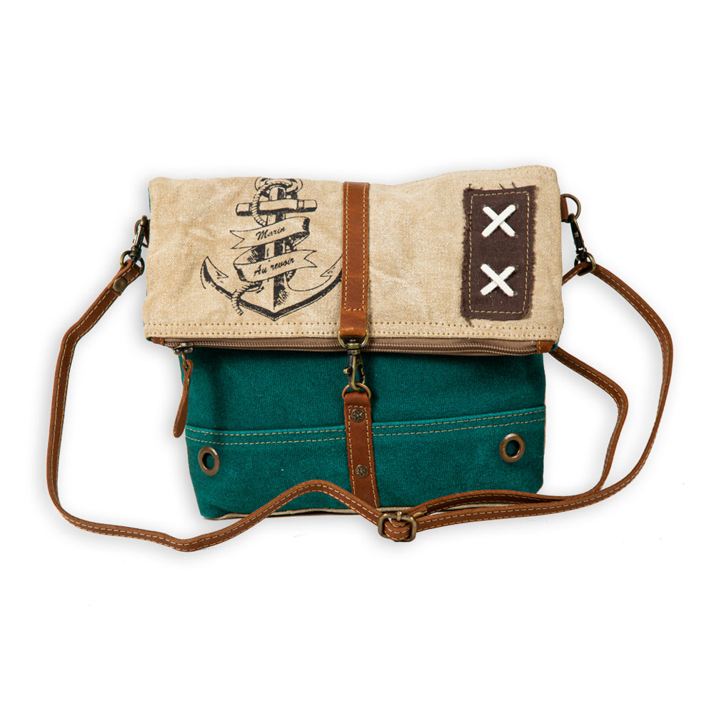 Burlander Patch Teal Small & Crossbody Bag