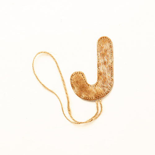 Jolly Candy Cane Hair-On Hide Ornament Set In Brown