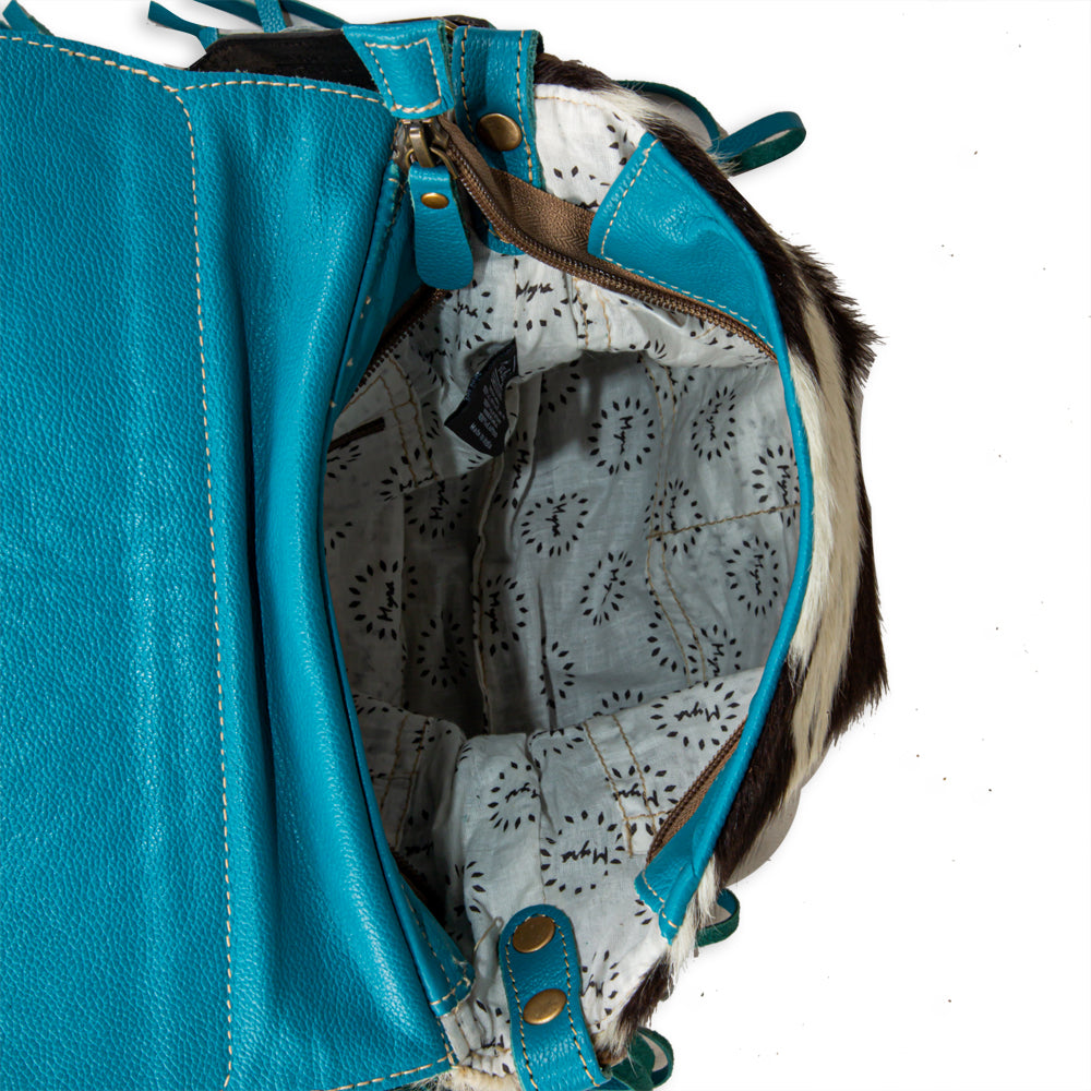 Creek Blossom Fringed Hand-Tooled Bag