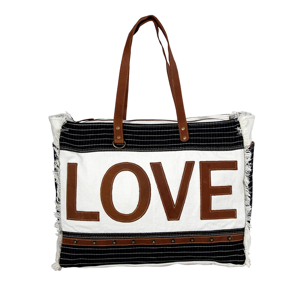 Letters Of Love Weekender Bag