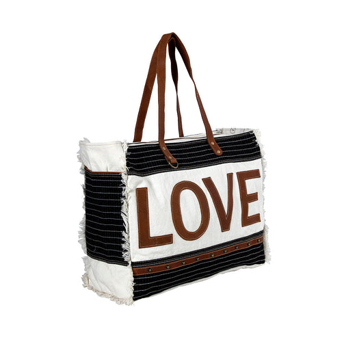 Letters Of Love Weekender Bag