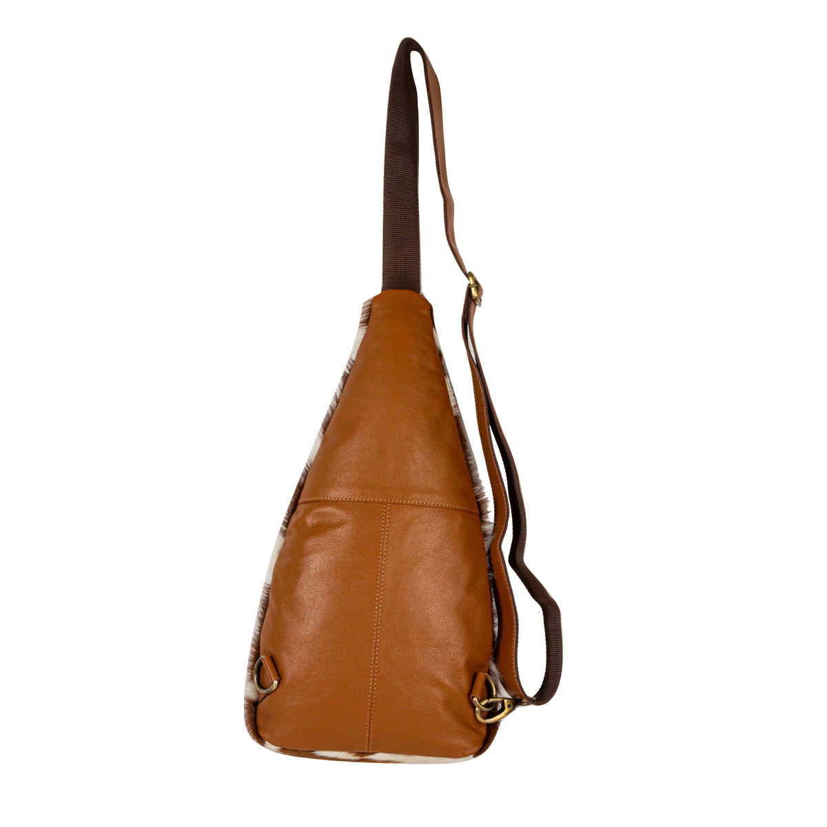 Cullom Trail Hair-On Hide Bucket Sling Bag In Brown