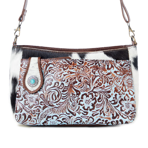 Marta Plains Leather & Hairon Bag