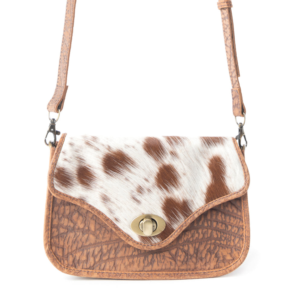 Swift Rider Leather & Hairon Bag