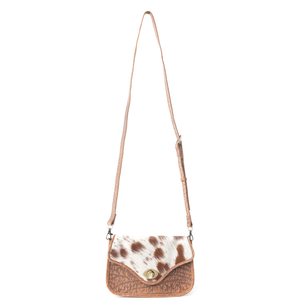 Swift Rider Leather & Hairon Bag